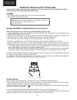 Предварительный просмотр 4 страницы Sharp LC-32BV8 Service Manual