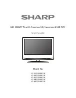 Sharp LC-32CFF6001K User Manual preview