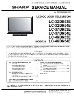 Sharp LC-32D653E Service Manual предпросмотр