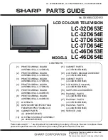 Предварительный просмотр 41 страницы Sharp LC-32D653E Service Manual