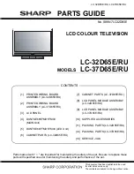 Предварительный просмотр 89 страницы Sharp LC-32D65E Service Manual