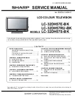 Sharp LC-32DH57E-BK Service Manual предпросмотр