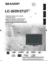 Sharp LC 32DV27UT Operation Manual preview