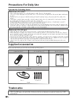 Предварительный просмотр 6 страницы Sharp LC-32G100H Operation Manual