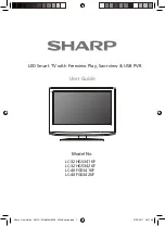 Preview for 1 page of Sharp LC-32HG5341KF User Manual