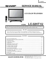 Sharp LC-32HT1U Service Manual preview