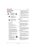 Предварительный просмотр 6 страницы Sharp LC-32LB150U User Manual