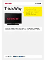 Sharp LC-32LE154V Specifications preview