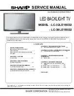 Sharp LC-32LE155D2 Service Manual preview