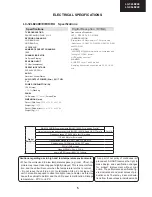 Preview for 5 page of Sharp LC-32LE240E Service Manual