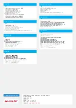 Preview for 2 page of Sharp LC-32LE240E Specifications