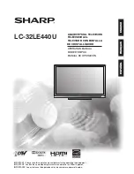 Preview for 1 page of Sharp LC-32LE440U Operation Manual