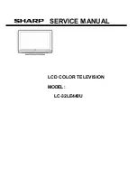 Предварительный просмотр 1 страницы Sharp LC-32LE440U Service Manual