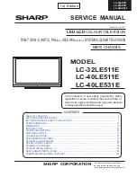 Предварительный просмотр 1 страницы Sharp LC-32LE511E Service Manual