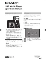 Sharp LC-32M450M Operation Manual preview