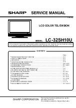 Sharp LC-32SH10U Service Manual preview