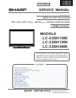 Sharp LC-32SH130E Service Manual предпросмотр