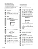 Предварительный просмотр 21 страницы Sharp LC 32SH20U - 32" LCD TV Operation Manual