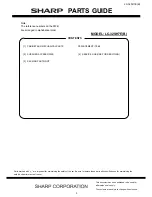 Preview for 3 page of Sharp LC-32SH7E(B) Service Manual