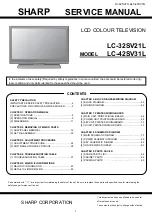 Предварительный просмотр 1 страницы Sharp LC-32SV21L Service Manual