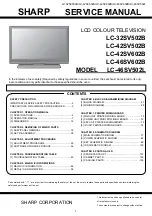 Sharp LC-32SV502B Service Manual предпросмотр