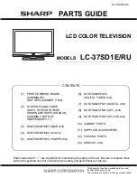 Предварительный просмотр 143 страницы Sharp LC-37SD1E Service Manual