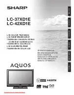 Sharp LC-37XD1E Operation Manual preview