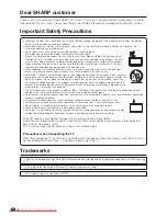 Предварительный просмотр 4 страницы Sharp LC-37XD1E Operation Manual