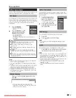 Предварительный просмотр 21 страницы Sharp LC-37XD1E Operation Manual