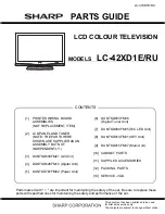 Предварительный просмотр 147 страницы Sharp LC-37XD1E Service Manual