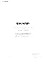 Предварительный просмотр 198 страницы Sharp LC-37XD1E Service Manual