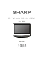 Preview for 1 page of Sharp LC-40CFF5221K User Manual