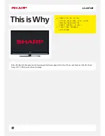 Sharp LC-40F22E Specifications предпросмотр