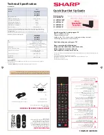 Sharp LC-40FI3221K Quick Start Setup Manual preview