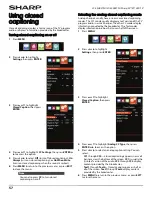 Предварительный просмотр 61 страницы Sharp LC-40LB480U User Manual