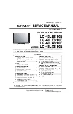 Sharp LC-40LE810E Service Manual предпросмотр