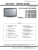 Предварительный просмотр 79 страницы Sharp LC-40LE820E Service Manual