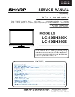 Sharp LC-40SH340E Service Manual preview