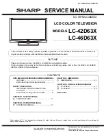 Sharp LC-42D63X Service Manual preview