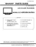 Предварительный просмотр 11 страницы Sharp LC-42RD2EA Service Manual