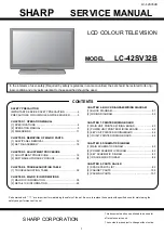 Sharp LC-42SV32B Service Manual preview