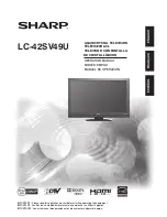 Предварительный просмотр 1 страницы Sharp LC-42SV49U Operation Manual