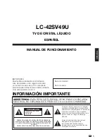 Предварительный просмотр 105 страницы Sharp LC-42SV49U Operation Manual