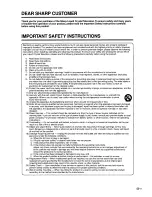 Предварительный просмотр 4 страницы Sharp LC-45GD6U - AQUOS - 45" LCD TV Operation Manual