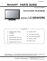 Предварительный просмотр 81 страницы Sharp LC-46D65E/RU Service Manual