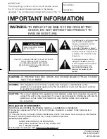 Preview for 2 page of Sharp LC 46SB57UN Operation Manual