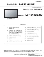 Предварительный просмотр 131 страницы Sharp LC-46X8E/S/RU Service Manual