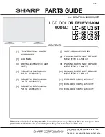 Предварительный просмотр 67 страницы Sharp LC-50U35T Service Manual