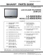 Предварительный просмотр 119 страницы Sharp LC-52XS1E Service Manual