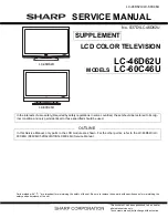 Предварительный просмотр 23 страницы Sharp LC-60C46U Service Manual